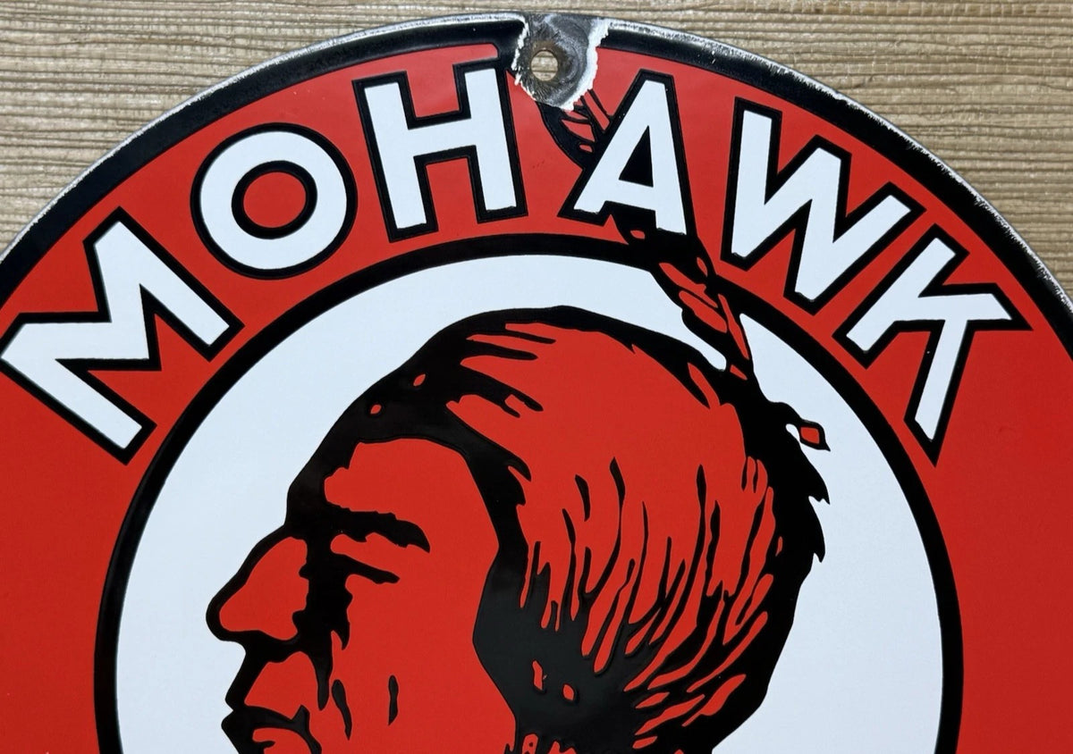 Vintage Mohawk Gasoline Sign